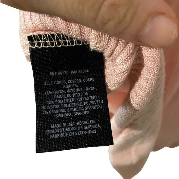 MAEVE ANTHRO Soft Pink Knit Cowl Neck Sweater Medium - Picture 7 of 7